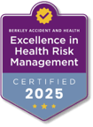 Berkley Certified 2025 — Excellence in Health Risk Management