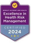 Berkley Certified 2024 — Excellence in Health Risk Management